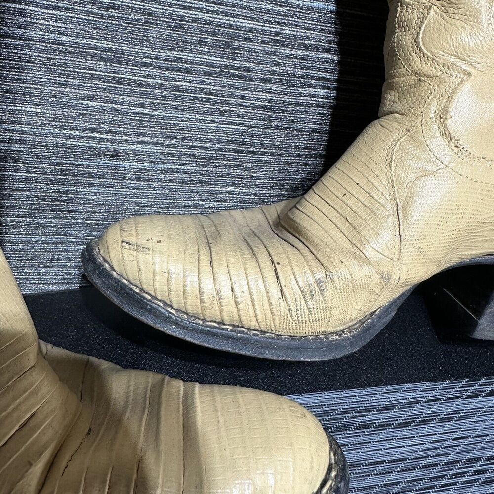 Justin Boots L 4676 Women’s 7.5 B Cream Yellow - Picture 13 of 16